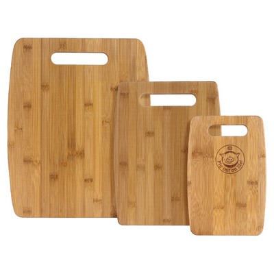 3-Piece Bamboo Cutting Board Set (15" x 12", 12" x 9" & 9" x 6")